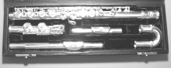 U Head Flute in case (with Straight Head).