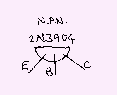 2N3904 Pinout Sketch