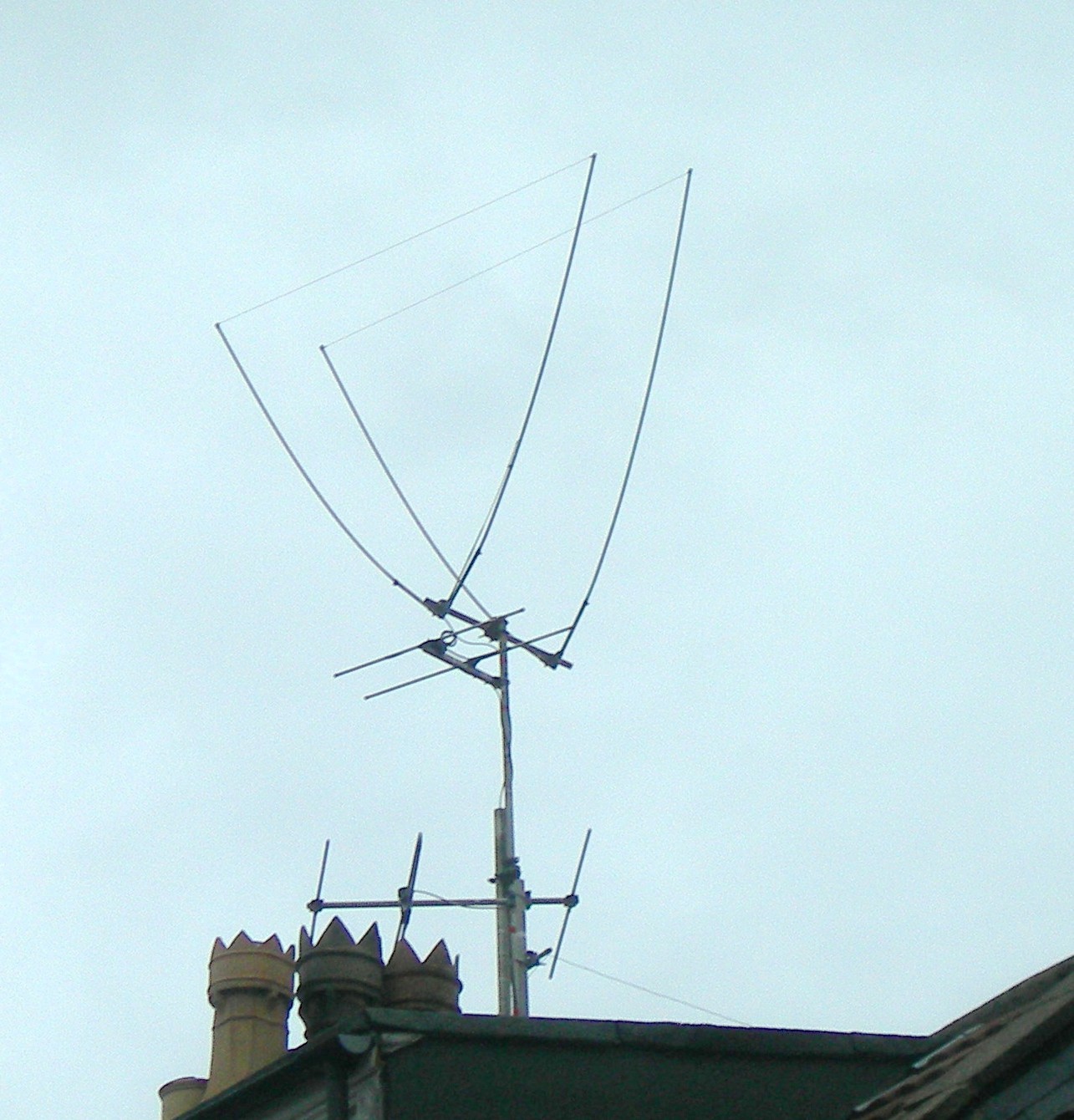 6m, 2m & Band II antennas.